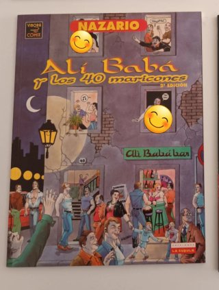 Alí Babá. Comic de Nazario. Blanco y negro
