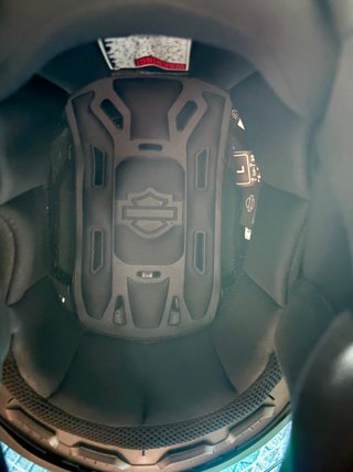 Casco Harley Davidson Negro Naranja