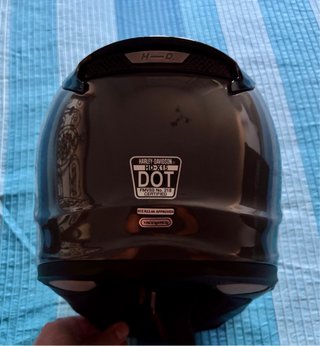 Casco Harley Davidson Negro Naranja