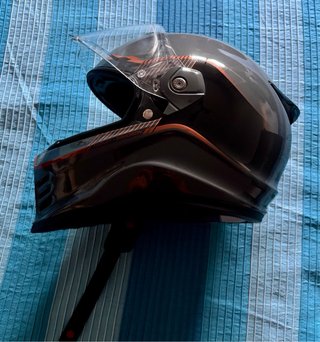 Casco Harley Davidson Negro Naranja