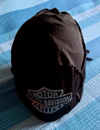 Casco Harley Davidson Negro Naranja