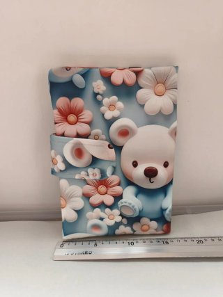Portadocumentos bebé ositos y flores