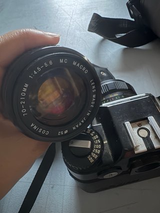 Cámara  analogica Zenit 122 con objetivo Helios