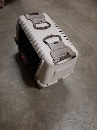 Transportín perro mediano beige/gris