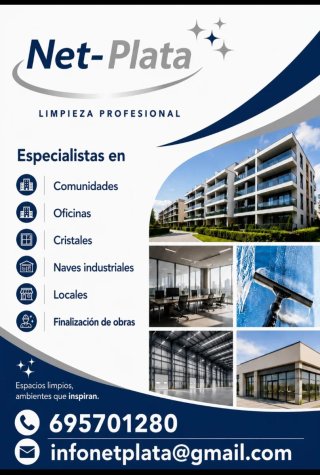 Profesionales de la limpieza .