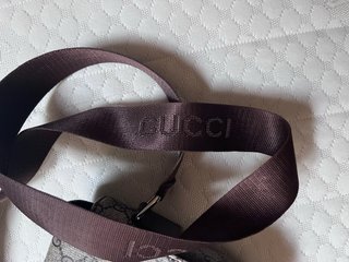 Borsello Gucci uomo grigio e nero