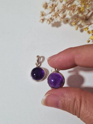 REBAJADO!!! Colgante Amatista Plata Redondo