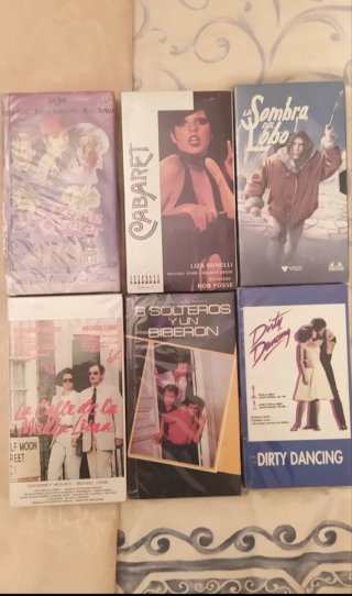 Pack 6 Películas VHS Vintage Nuevas, Precintadas