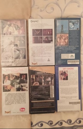 Pack 6 Películas VHS Vintage Nuevas, Precintadas