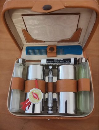 Set estuche de afeitar antiguo vintage