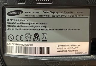 Monitor Samsung 19'' Negro