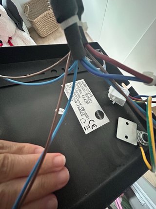 Lámpara de techo negra