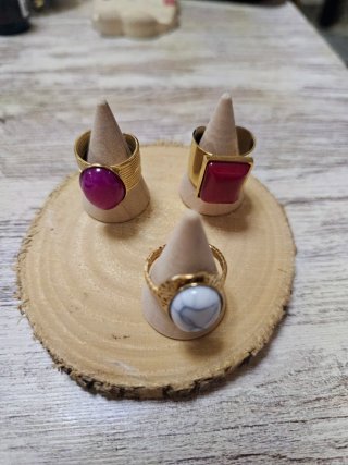 Pack 3 Anillos Acero Inoxidable Ajustables