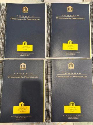 Temario oposición: Lengua castellana y Lieratura.