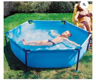 Piscina infantil hexagonal desmontable