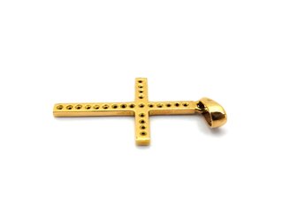 E1809970-0    Crucifijo Oro 18k Con Diamante
