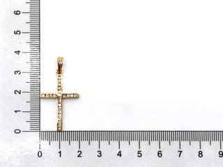 E1809970-0    Crucifijo Oro 18k Con Diamante
