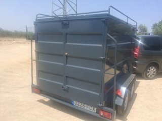 Remolque cerrado 2 ejes y freno MEDIDA 250X160X150