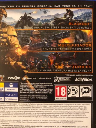 Call of Duty Black Ops 4 PS4