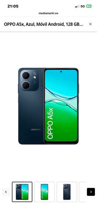 Oppo A5x Azul 128GB