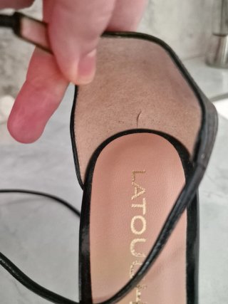Sandalias tacón Latouche negras