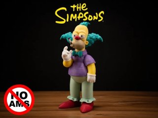 Figura Krusty El Payaso Los Simpsons 3D