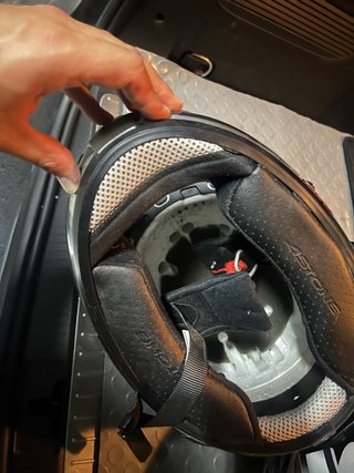 Cascos Integrales Moto Negro y Plateado