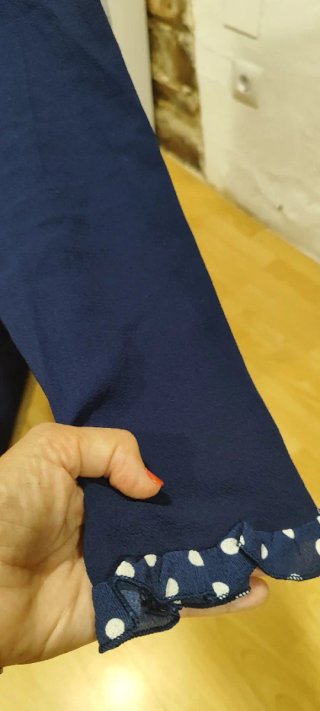 Vestido azul manga larga Azura Talla L