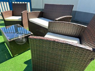 CONJUNTO DE TERRAZA MARRON