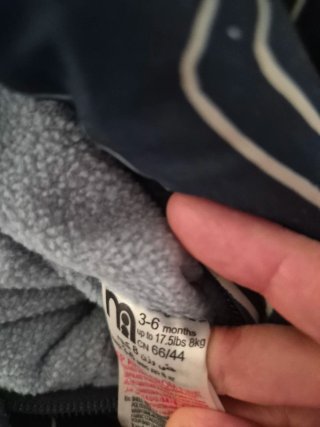 Saco de invierno bebé con dinosaurios 3-6 meses