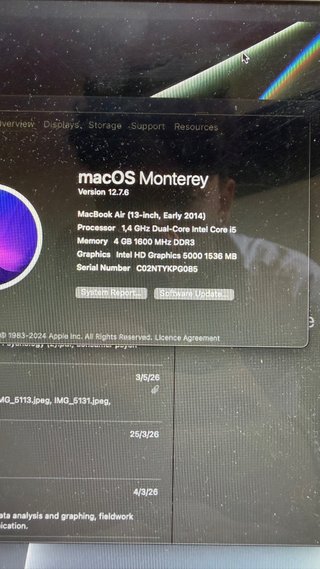 MacBook Air 2014 Plata