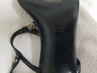Sandalias Gucci Tacón Negro