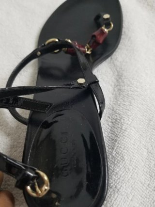 Sandalias Gucci Tacón Negro
