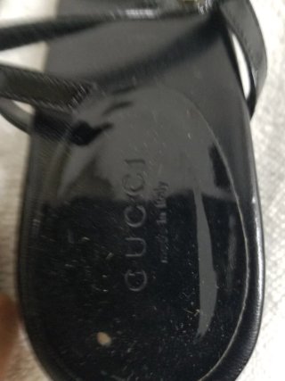 Sandalias Gucci Tacón Negro