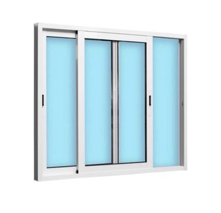 Ventana corredera aluminio blanca 120x100cm