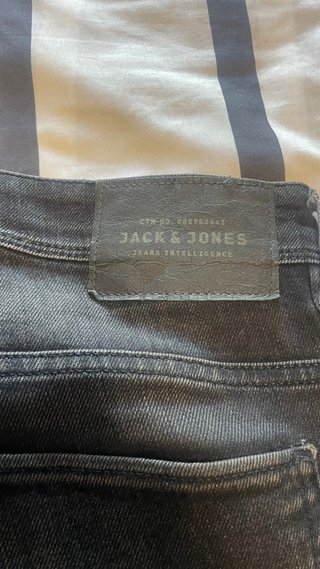 Pantalones Jack & Jones grises oscuros talla 32-32