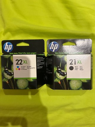 Cartuchos HP 21XL y 22XL