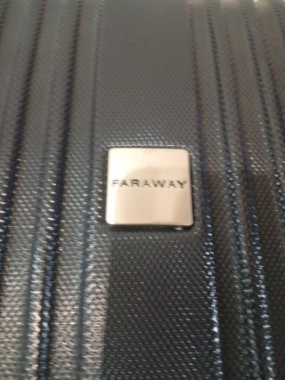 Maleta de viaje FARAWAY azul marino y gris