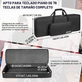 Funda acolchada para teclado y piano