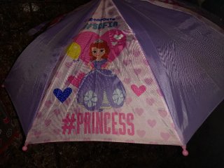 Lote 2 paraguas infantiles Minnie y Princesa Sofia