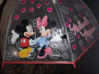 Lote 2 paraguas infantiles Minnie y Princesa Sofia