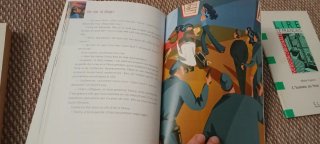 Dos libros de lectura para estudiantes de francés.