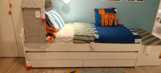Estructura Cama Ikea SLÄKT Blanca