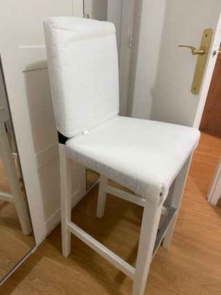 Taburete alto Ikea blanco