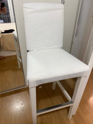 Taburete alto Ikea blanco