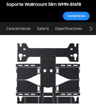 Soporte de Pared Samsung WMN-B16FB Slim