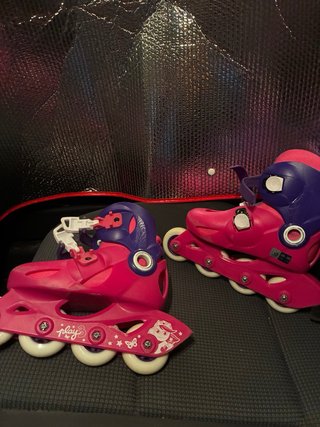 Patines en línea Oxelo rosas 28-30 azules 32-34