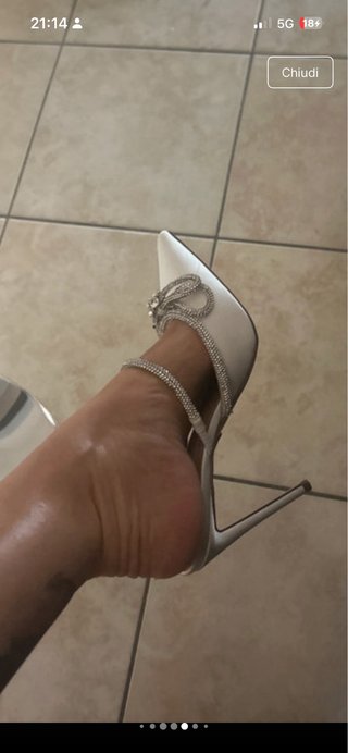 Scarpe Steve Madden bianche con strass