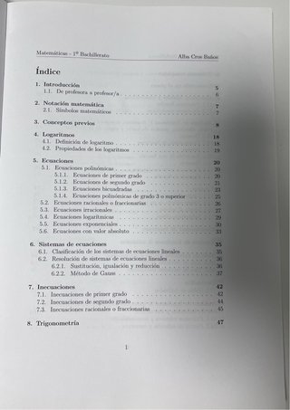 Matemáticas I: 1º de Bachillerato. Teoría, prob...