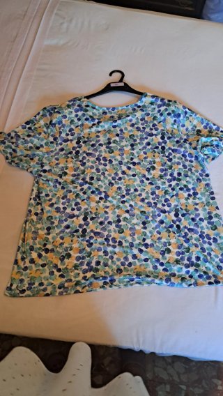 Camiseta estampada floral azul